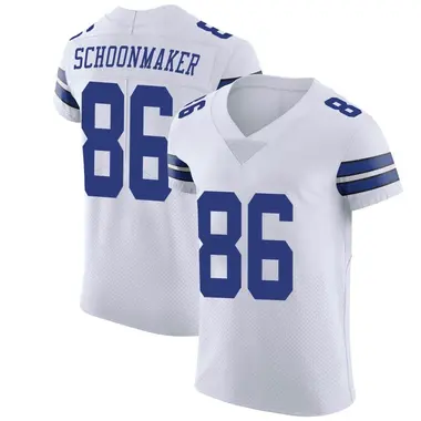 Luke Schoonmaker Men's Elite White Dallas Cowboys Vapor Untouchable Jersey