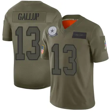 Matt Waletzko Dallas Cowboys Men's Legend Olive Salute to Service T-Shirt