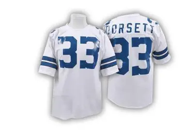 Tony Dorsett Men's Authentic White Dallas Cowboys Throwback Jersey